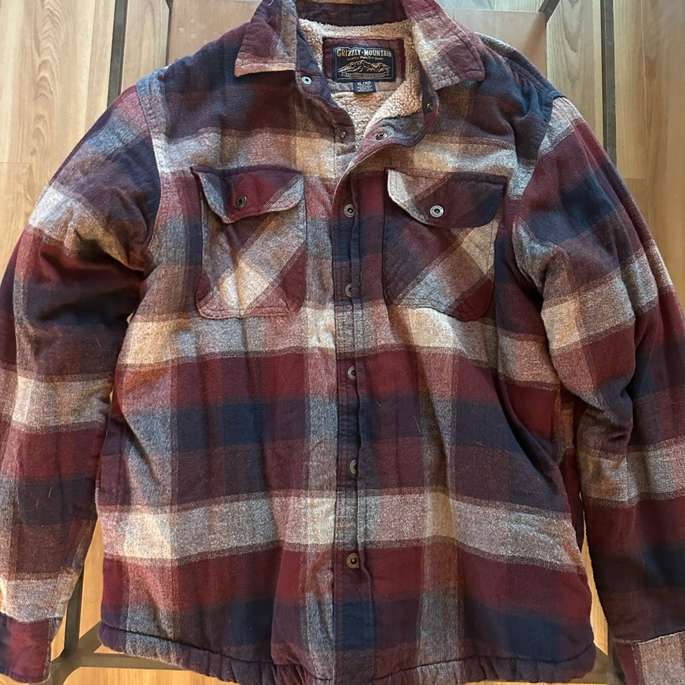Plaid Flannel Shirt Jacket